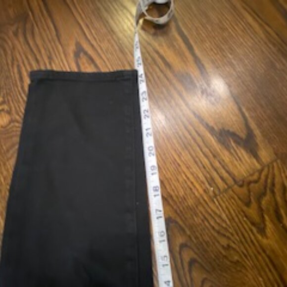 Like new Paige Jimmy Jimmy Crop Jeans Black Destructed Sz 24 - Picture 8 of 13